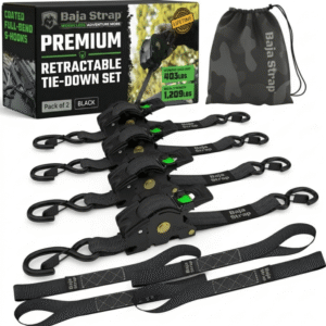 2" x 10' Retractable Ratchet Straps